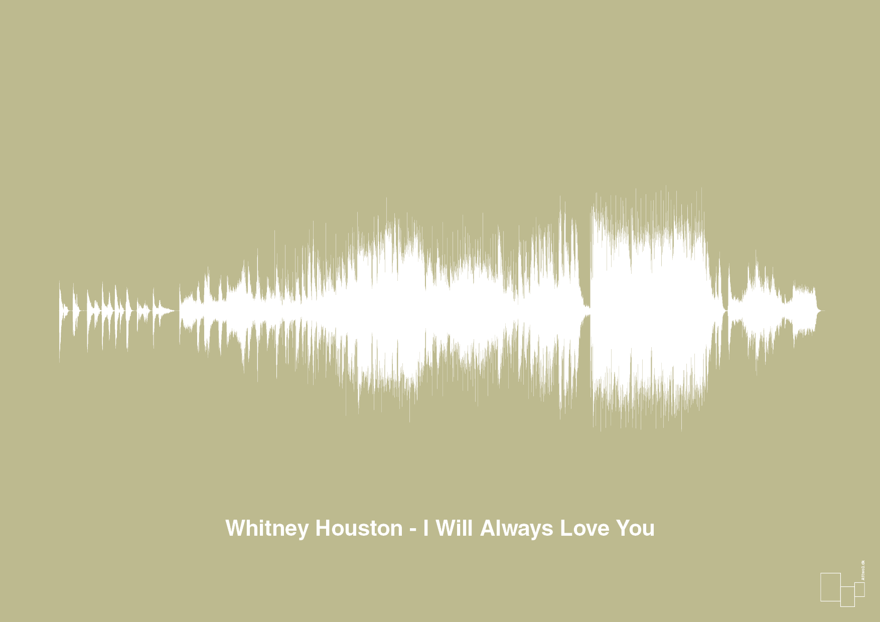 plakat: whitney houston - i will always love you - back to nature-Soundwave-A1two3