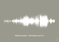 plakat: whitney houston - i will always love you - battleship gray-Soundwave-A1two3