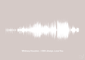 plakat: whitney houston - i will always love you - broken beige-Soundwave-A1two3