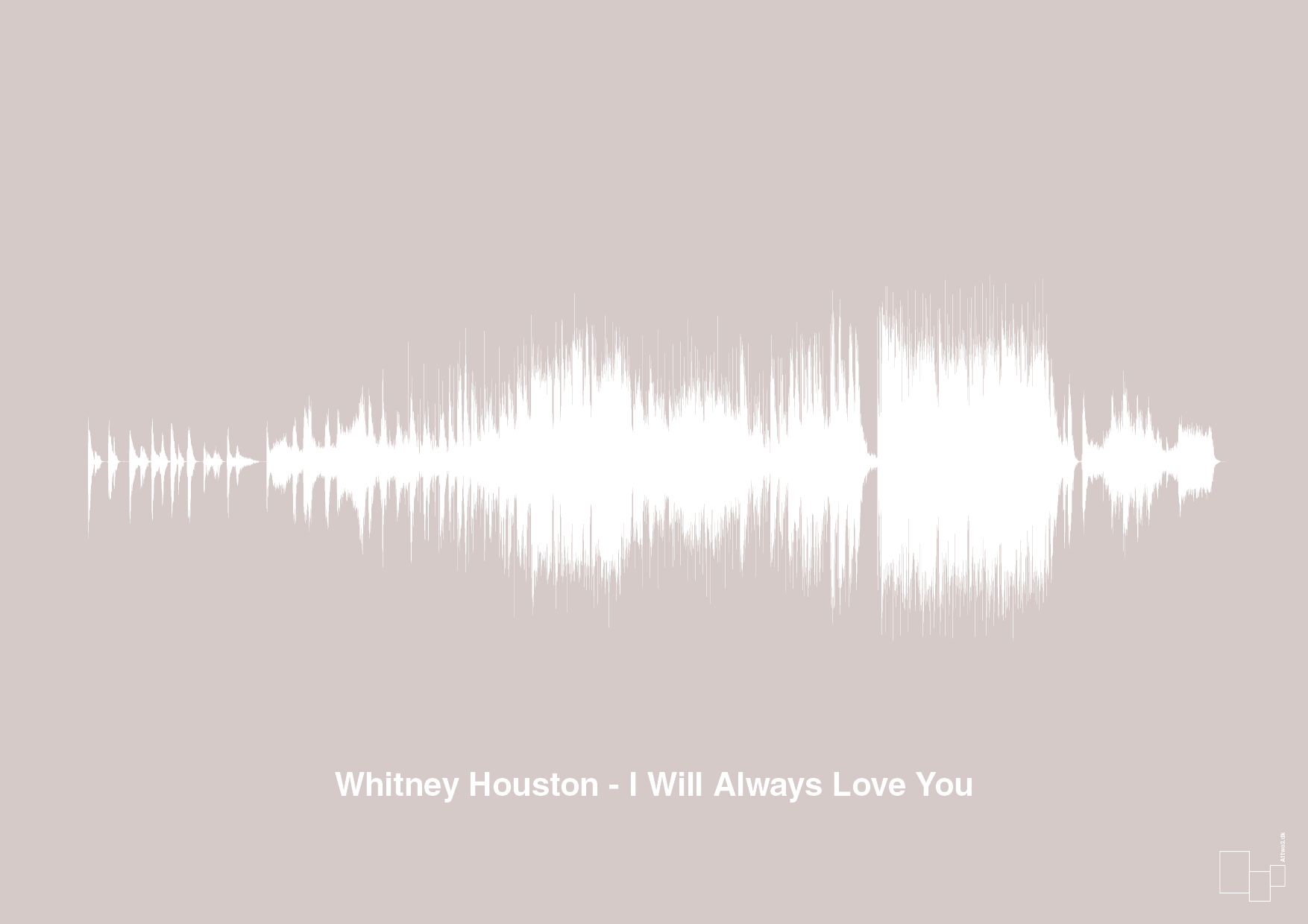 plakat: whitney houston - i will always love you - broken beige-Soundwave-A1two3