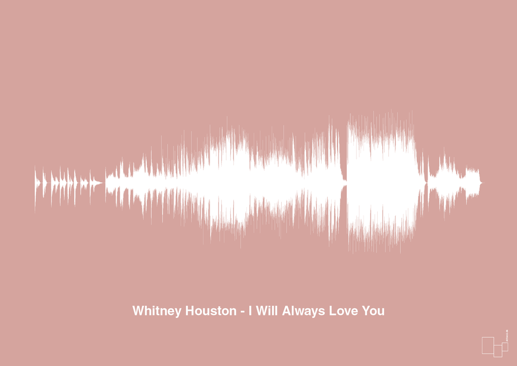 plakat: whitney houston - i will always love you - bubble shell-Soundwave-A1two3