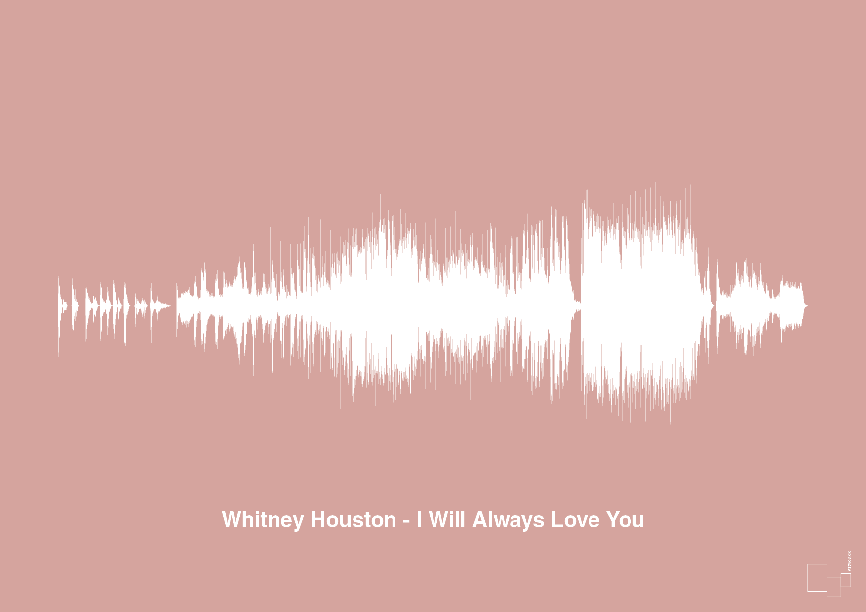 plakat: whitney houston - i will always love you - bubble shell-Soundwave-A1two3
