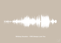 plakat: whitney houston - i will always love you - creamy mushroom-Soundwave-A1two3