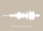 plakat: whitney houston - i will always love you - creamy mushroom-Soundwave-A1two3