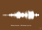 plakat: whitney houston - i will always love you - dark brown-Soundwave-A1two3