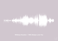 plakat: whitney houston - i will always love you - dusty lilac-Soundwave-A1two3