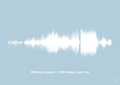 plakat: whitney houston - i will always love you - heavenly blue-Soundwave-A1two3