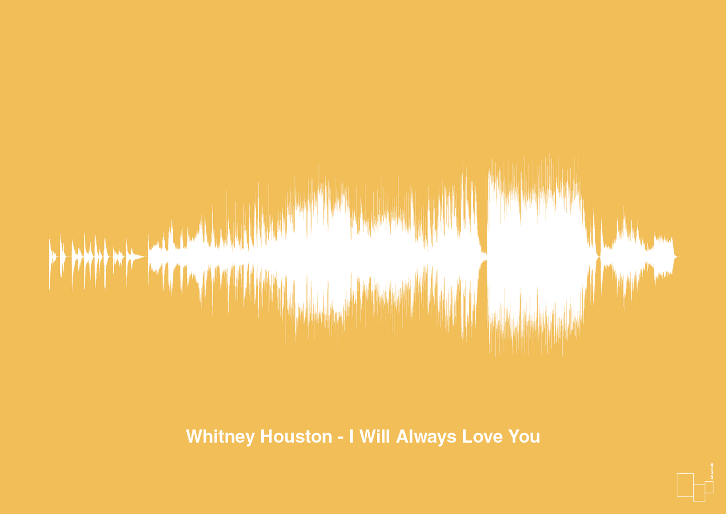 plakat: whitney houston - i will always love you - honeycomb-Soundwave-A1two3