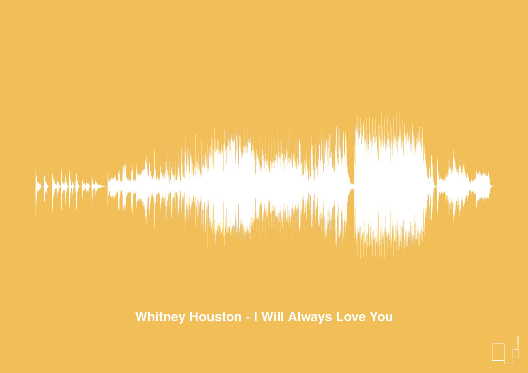 plakat: whitney houston - i will always love you - honeycomb-Soundwave-A1two3