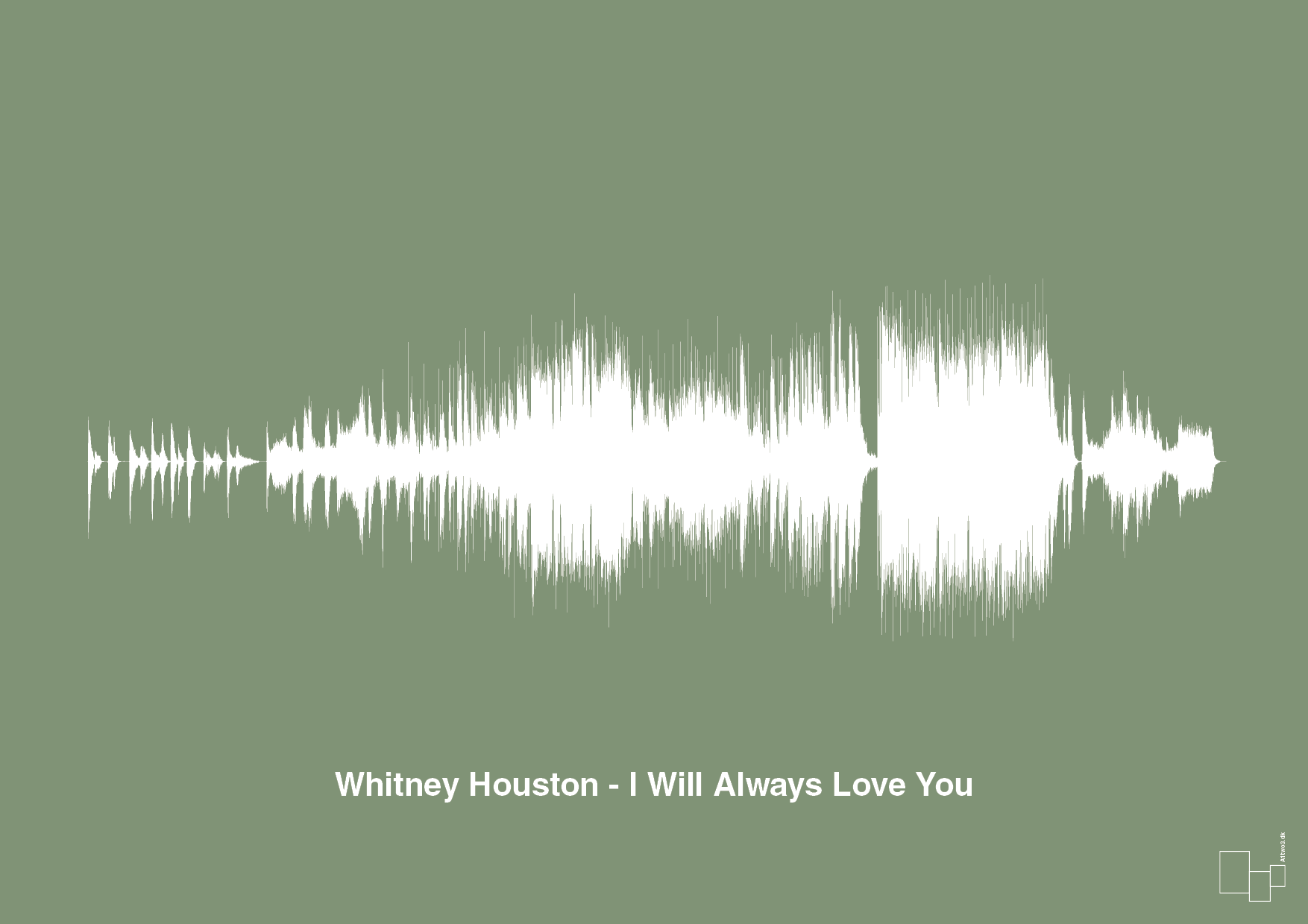 plakat: whitney houston - i will always love you - jade-Soundwave-A1two3