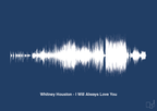 plakat: whitney houston - i will always love you - lapis blue-Soundwave-A1two3