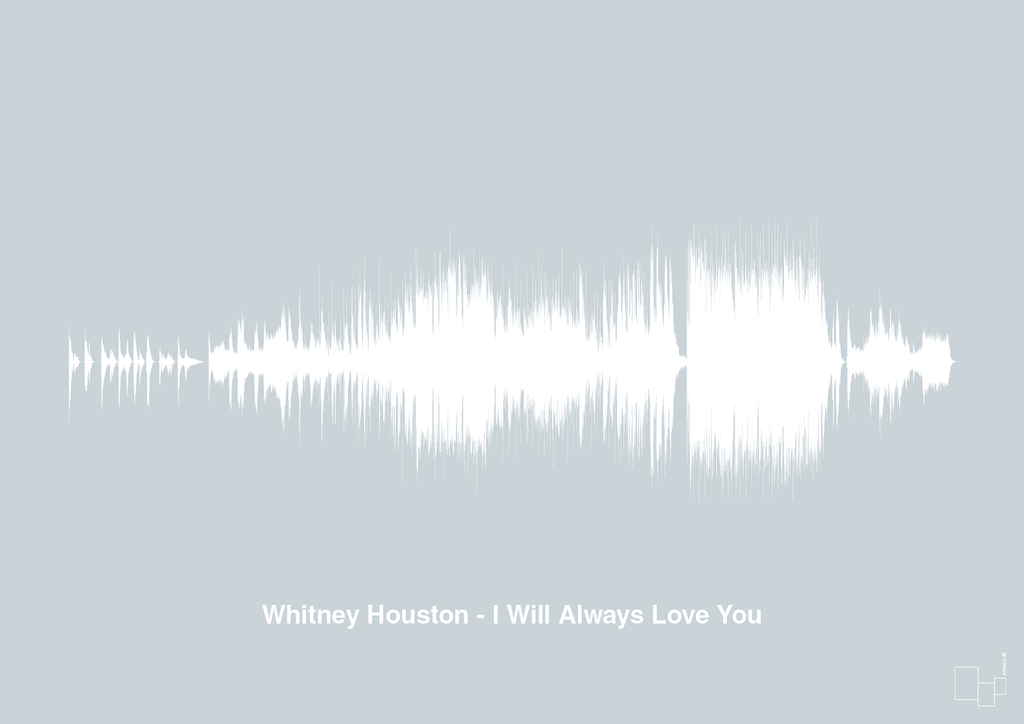plakat: whitney houston - i will always love you - light drizzle-Soundwave-A1two3