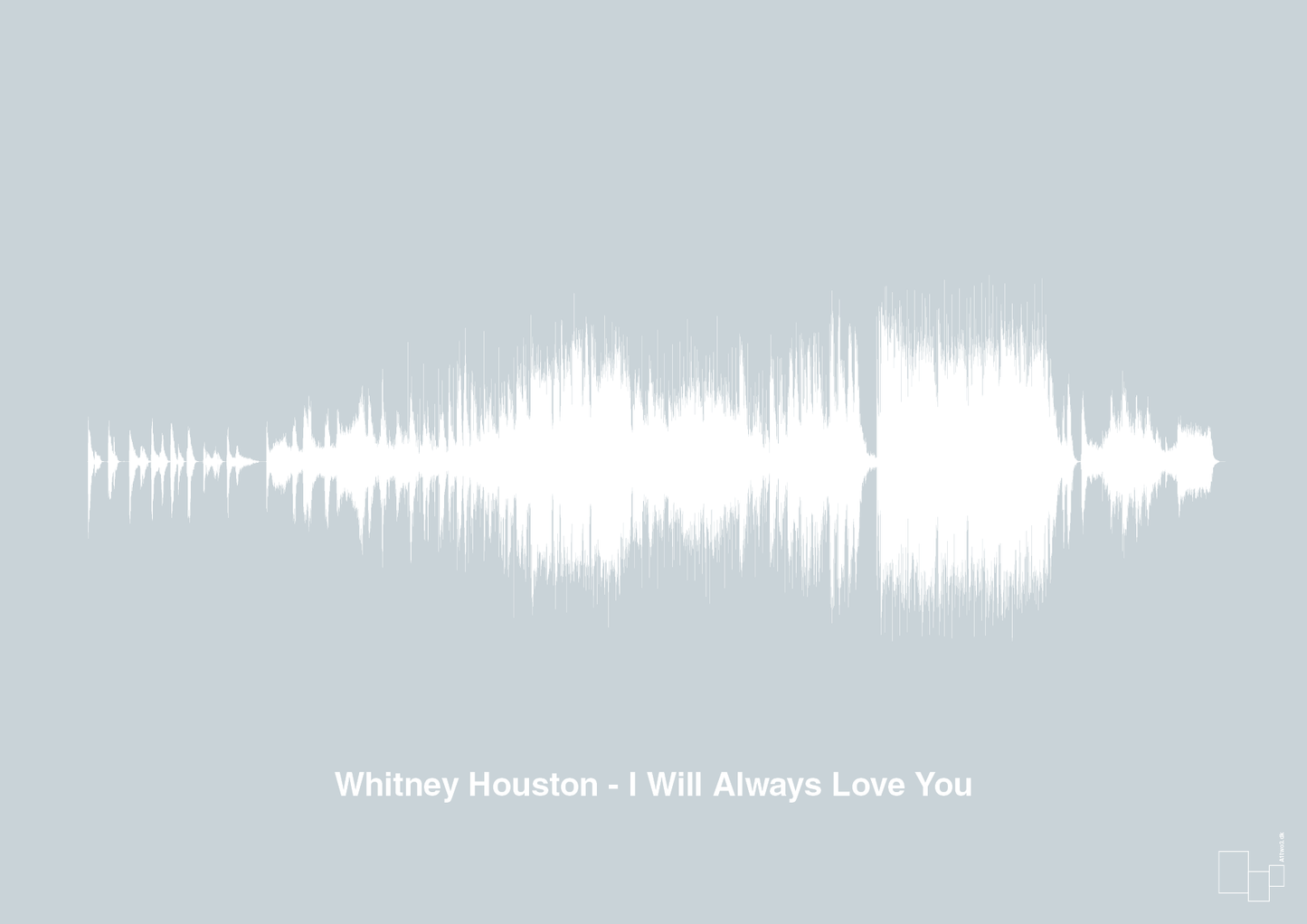 plakat: whitney houston - i will always love you - light drizzle-Soundwave-A1two3