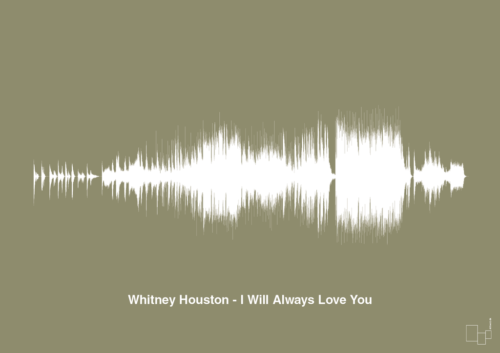 plakat: whitney houston - i will always love you - misty forrest-Soundwave-A1two3
