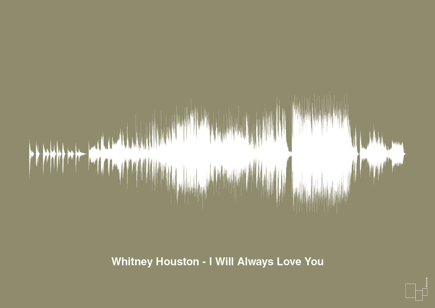 plakat: whitney houston - i will always love you - misty forrest-Soundwave-A1two3