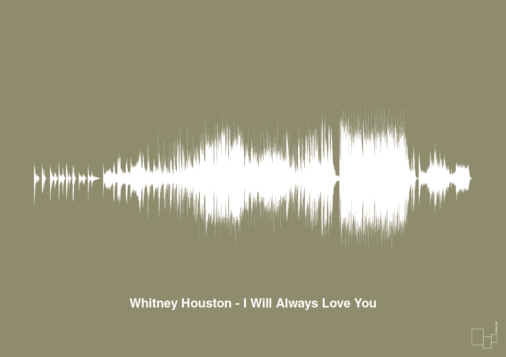 plakat: whitney houston - i will always love you - misty forrest-Soundwave-A1two3