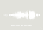 plakat: whitney houston - i will always love you - painters white-Soundwave-A1two3