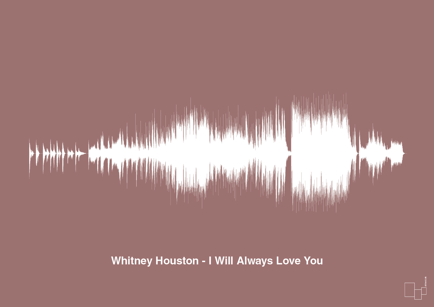 plakat: whitney houston - i will always love you - plum-Soundwave-A1two3