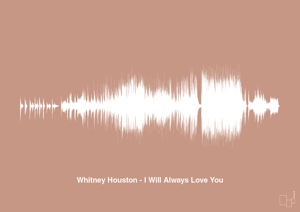 plakat: whitney houston - i will always love you - powder-Soundwave-A1two3