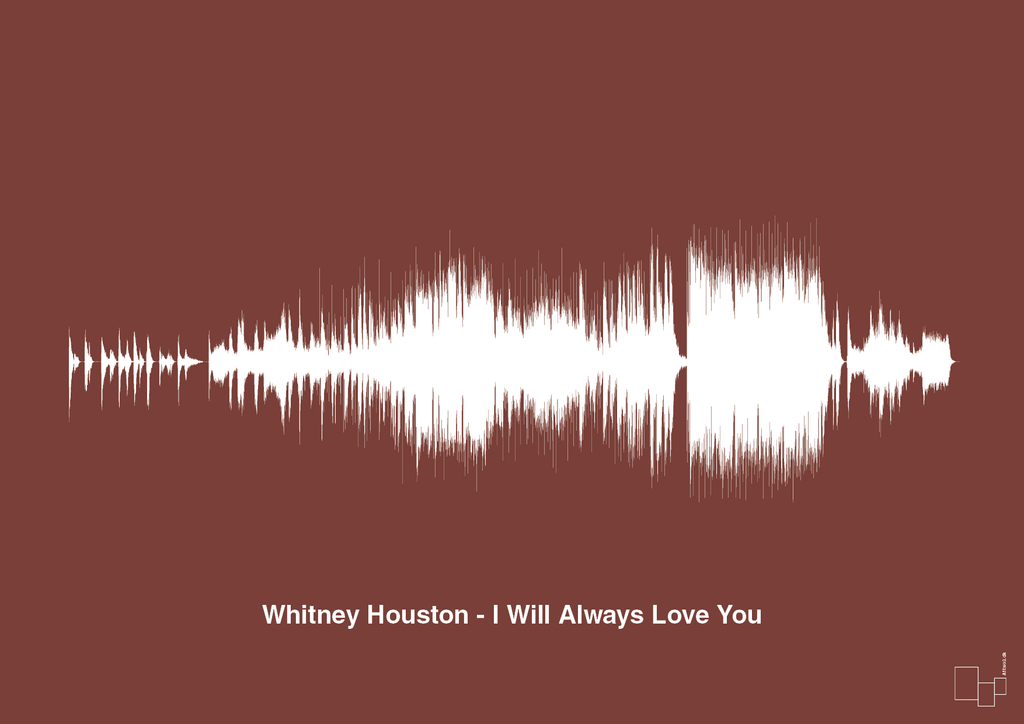 plakat: whitney houston - i will always love you - red pepper-Soundwave-A1two3