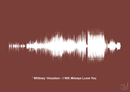 plakat: whitney houston - i will always love you - red pepper-Soundwave-A1two3
