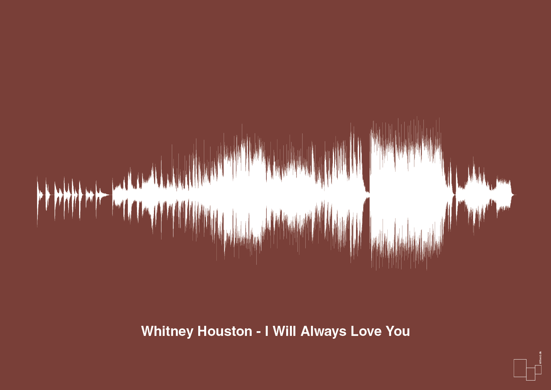 plakat: whitney houston - i will always love you - red pepper-Soundwave-A1two3