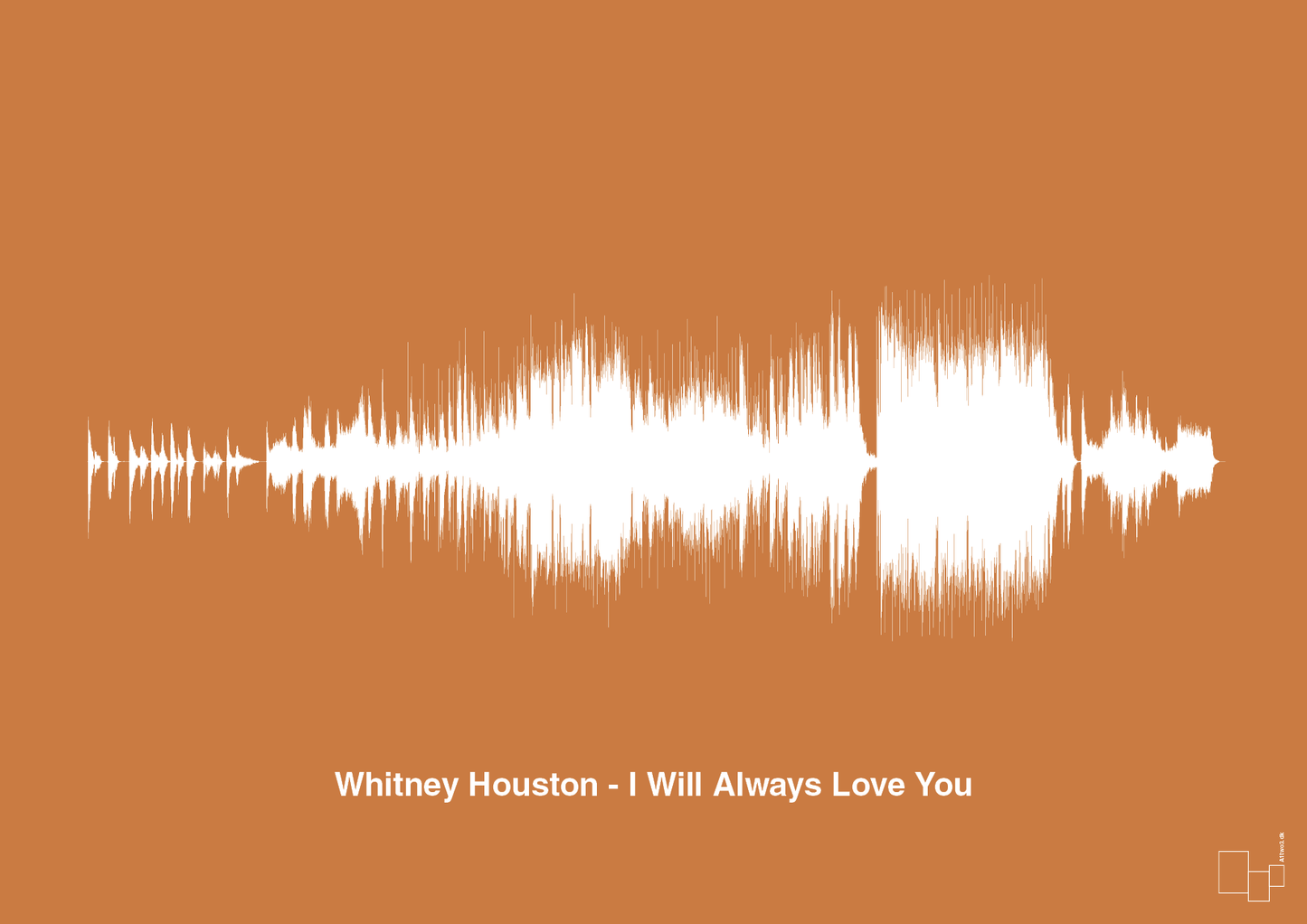 plakat: whitney houston - i will always love you - rumba orange-Soundwave-A1two3