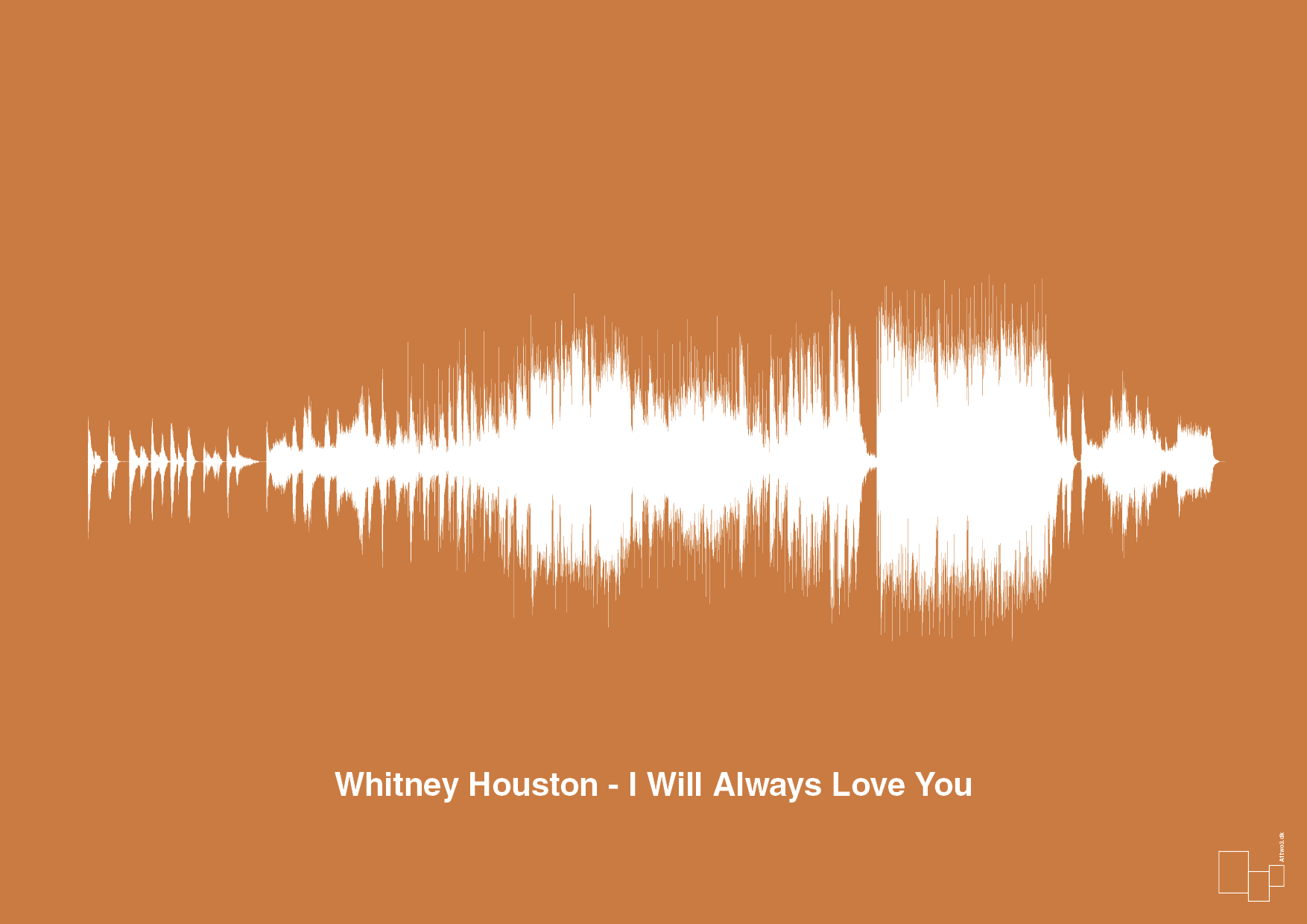 plakat: whitney houston - i will always love you - rumba orange-Soundwave-A1two3