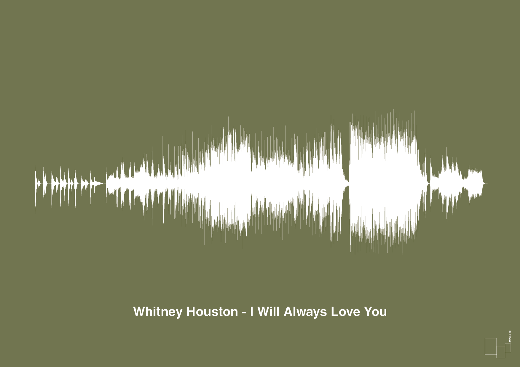 plakat: whitney houston - i will always love you - secret meadow-Soundwave-A1two3