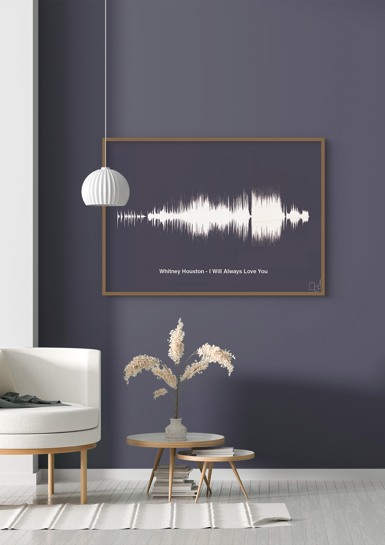 plakat: whitney houston - i will always love you - graphic charcoal-Soundwave-A1two3