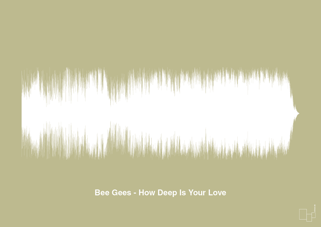 plakat: bee gees - how deep is your love - back to nature-Soundwave-A1two3