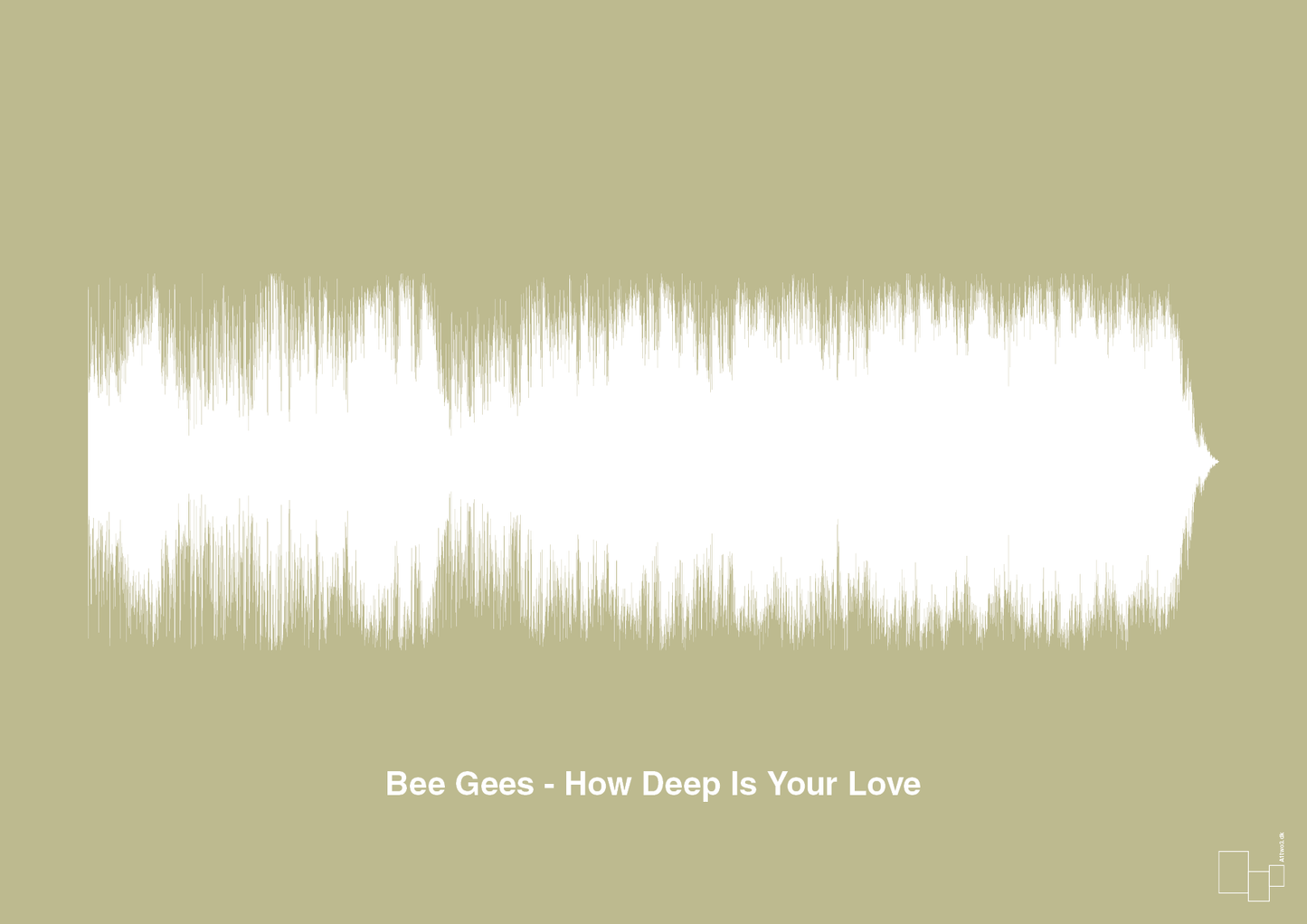 plakat: bee gees - how deep is your love - back to nature-Soundwave-A1two3