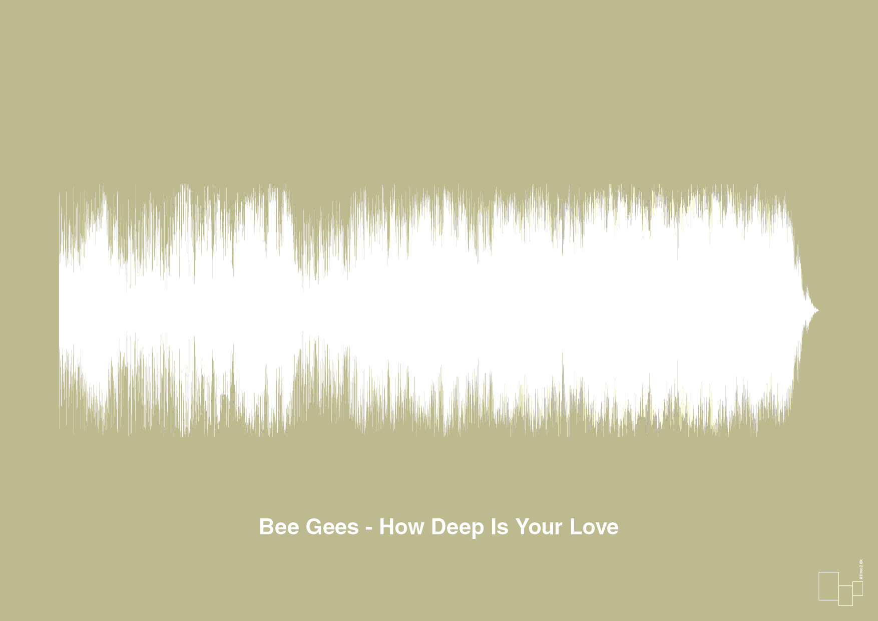 plakat: bee gees - how deep is your love - back to nature-Soundwave-A1two3