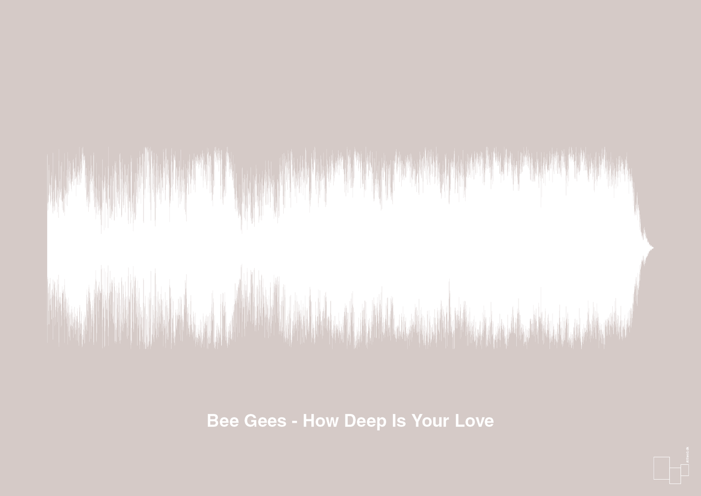 plakat: bee gees - how deep is your love - broken beige-Soundwave-A1two3