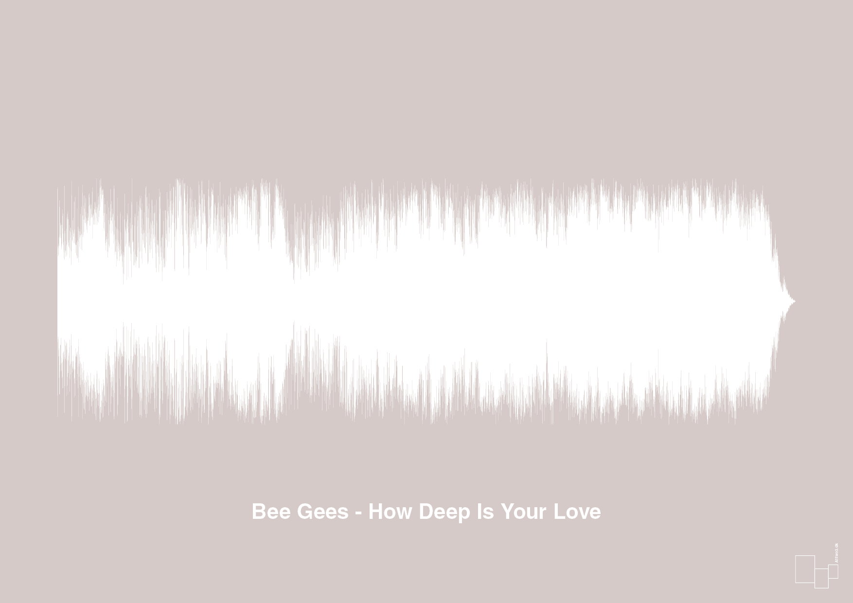plakat: bee gees - how deep is your love - broken beige-Soundwave-A1two3