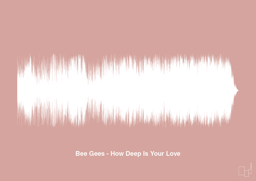 plakat: bee gees - how deep is your love - bubble shell-Soundwave-A1two3