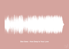 plakat: bee gees - how deep is your love - bubble shell-Soundwave-A1two3
