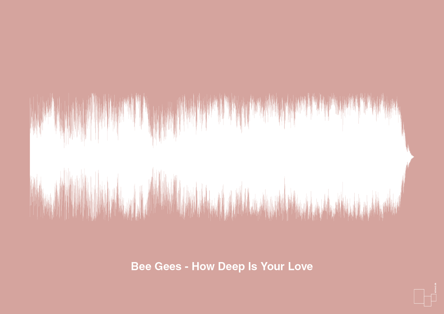 plakat: bee gees - how deep is your love - bubble shell-Soundwave-A1two3