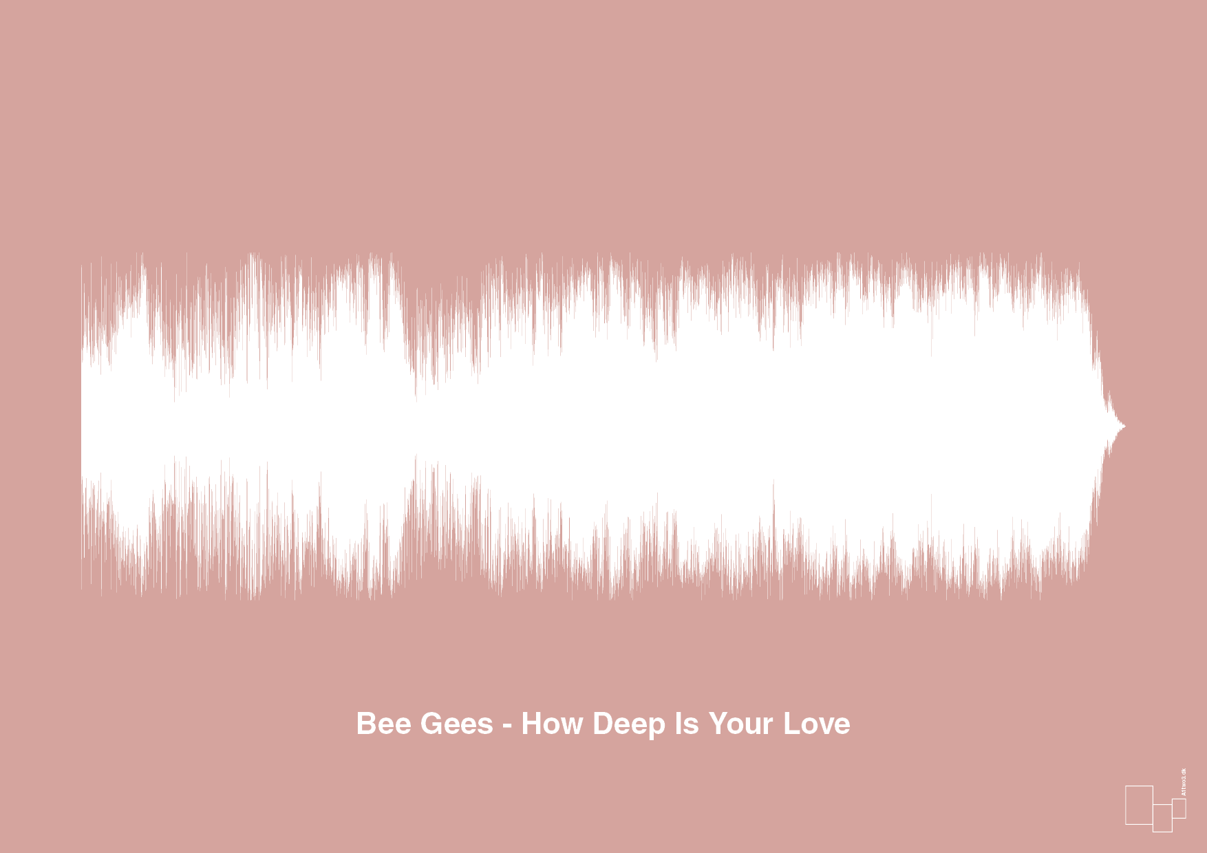 plakat: bee gees - how deep is your love - bubble shell-Soundwave-A1two3
