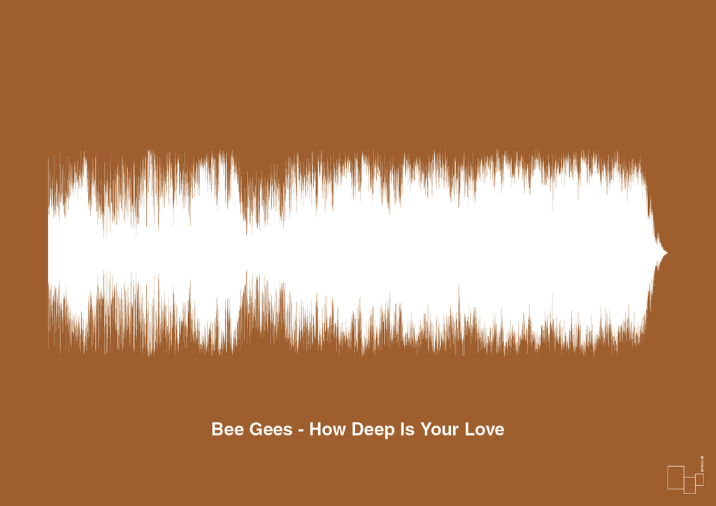 plakat: bee gees - how deep is your love - cognac-Soundwave-A1two3