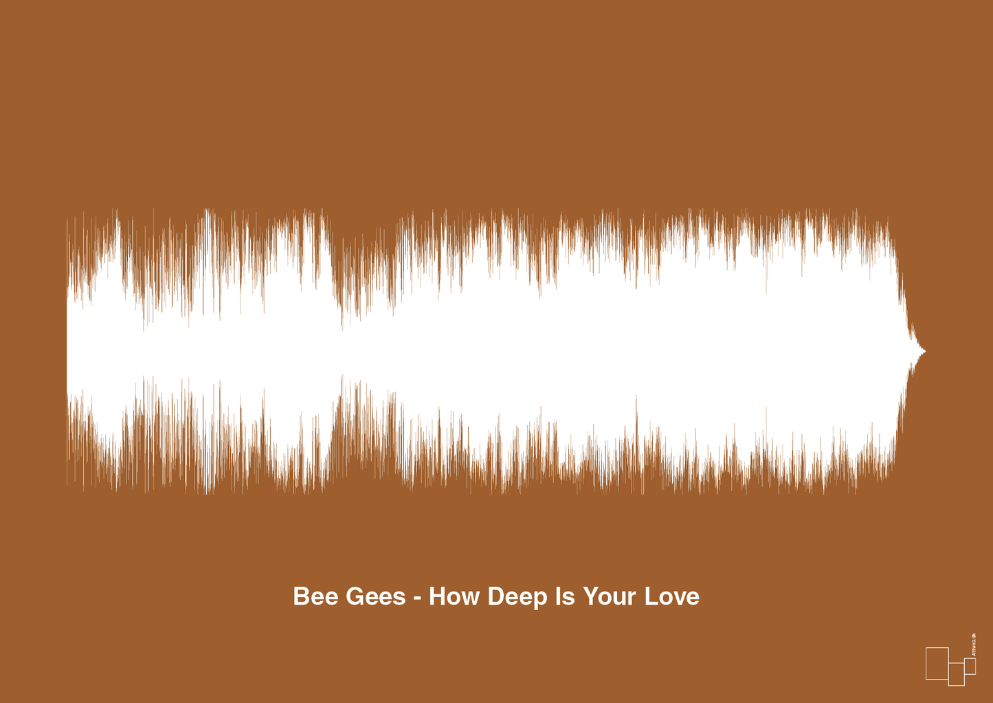 plakat: bee gees - how deep is your love - cognac-Soundwave-A1two3