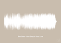plakat: bee gees - how deep is your love - creamy mushroom-Soundwave-A1two3