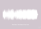 plakat: bee gees - how deep is your love - dusty lilac-Soundwave-A1two3