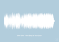 plakat: bee gees - how deep is your love - heavenly blue-Soundwave-A1two3