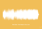 plakat: bee gees - how deep is your love - honeycomb-Soundwave-A1two3