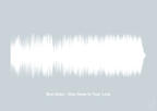 plakat: bee gees - how deep is your love - light drizzle-Soundwave-A1two3