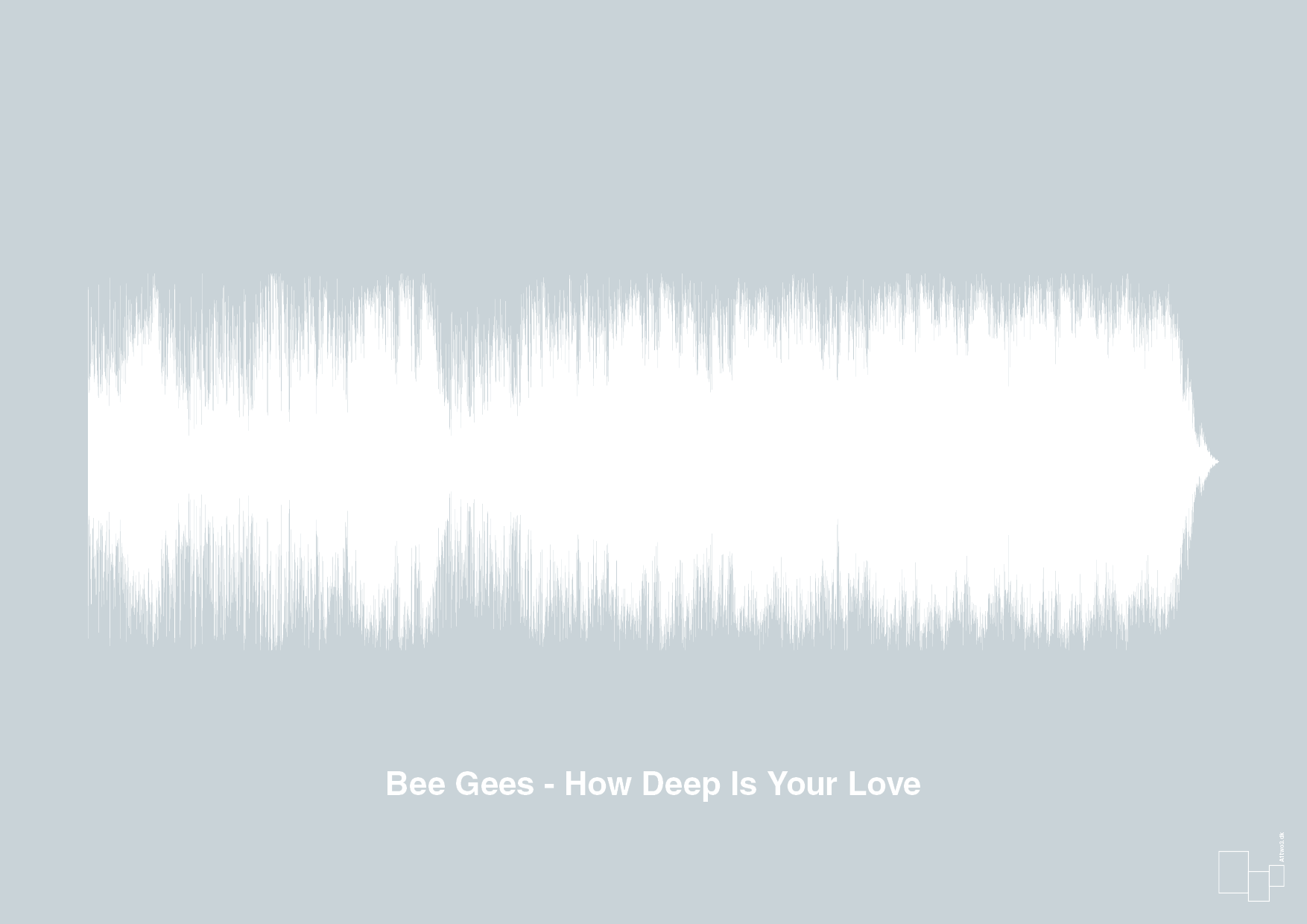 plakat: bee gees - how deep is your love - light drizzle-Soundwave-A1two3