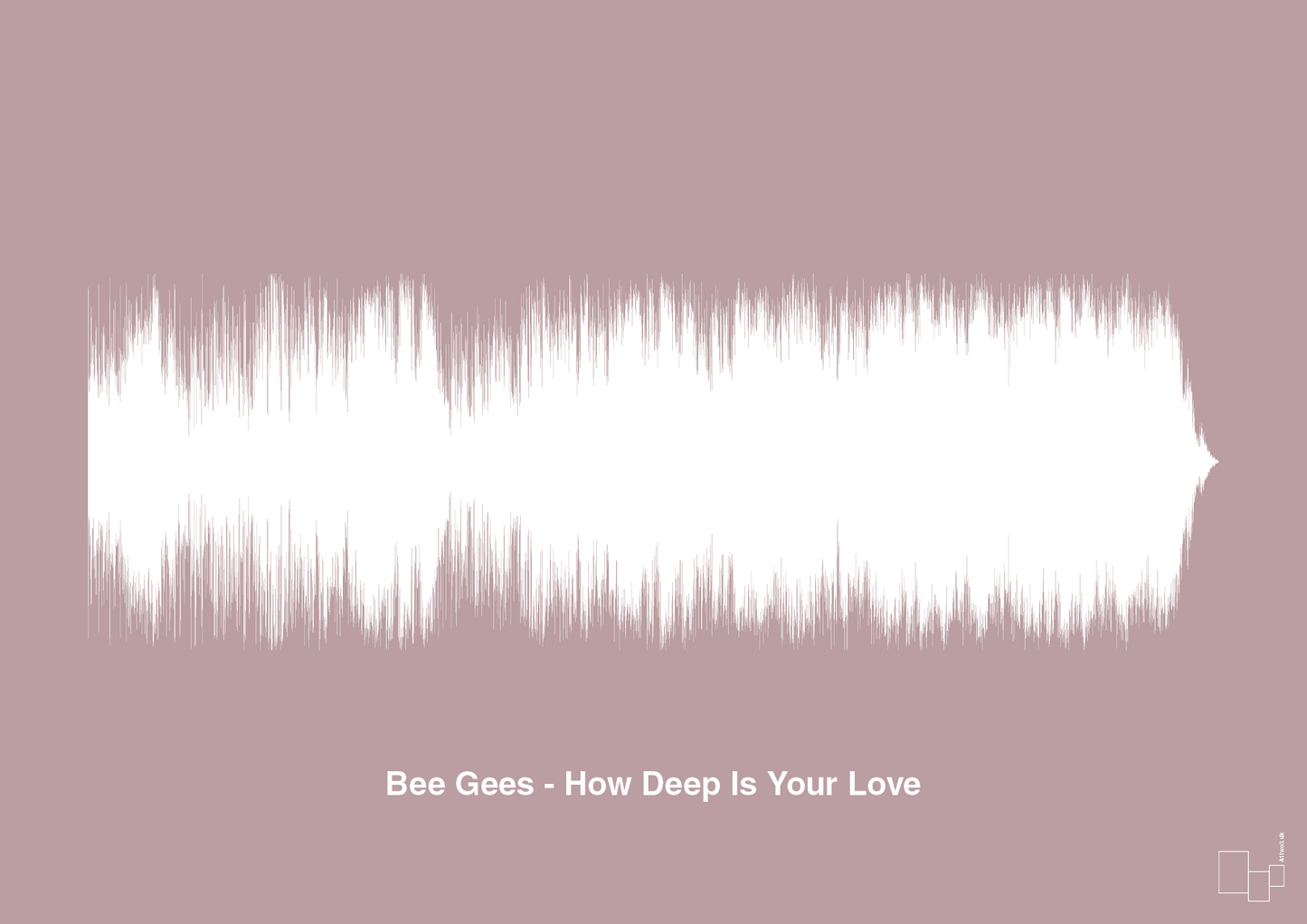 plakat: bee gees - how deep is your love - light rose-Soundwave-A1two3