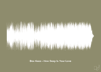 plakat: bee gees - how deep is your love - misty forrest-Soundwave-A1two3
