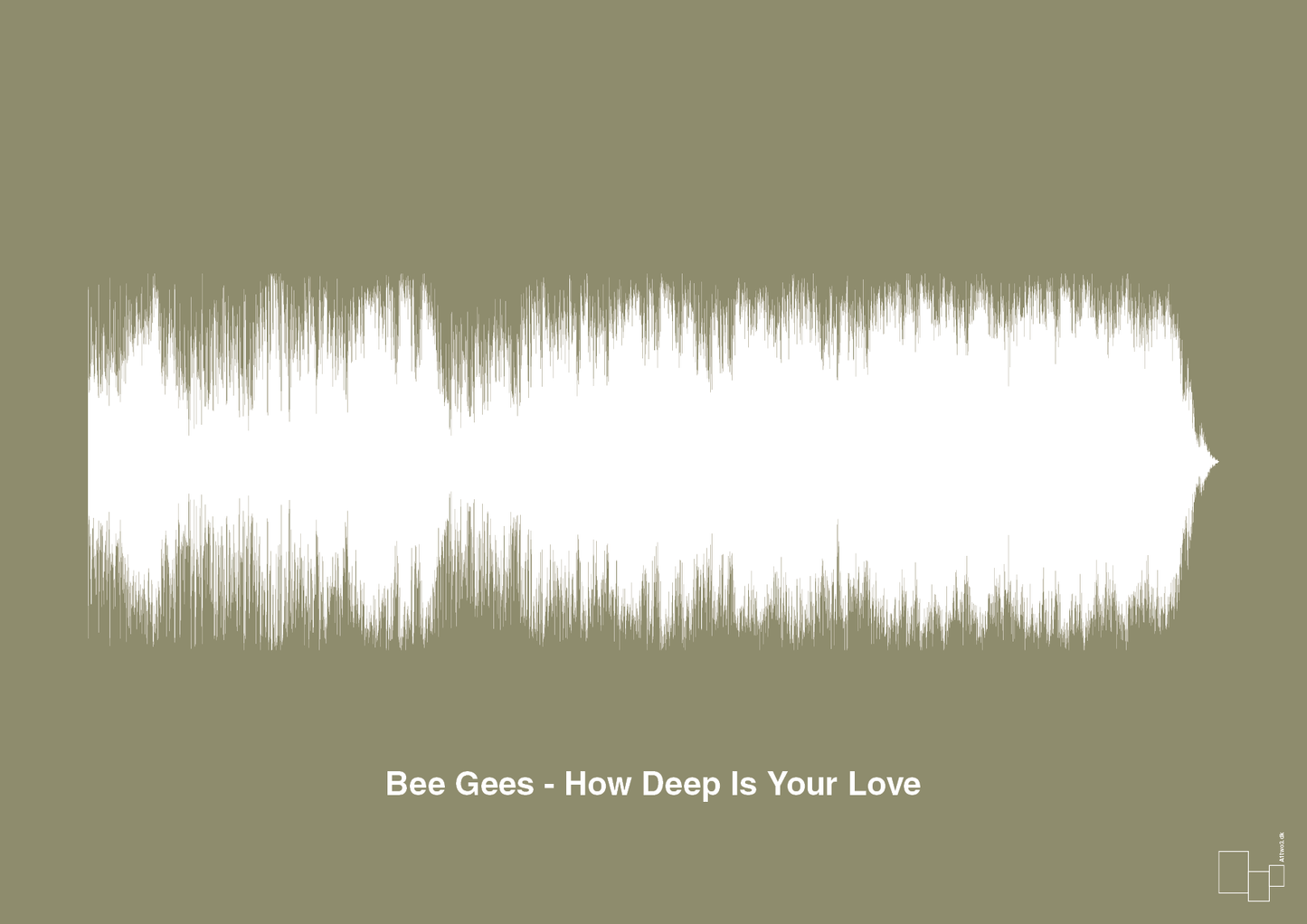 plakat: bee gees - how deep is your love - misty forrest-Soundwave-A1two3